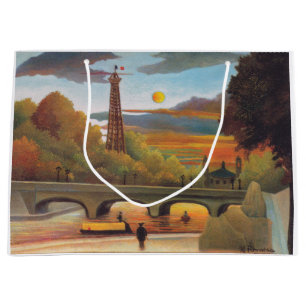 Henri Rousseau - Seine och Eiffel Torn i Sunset