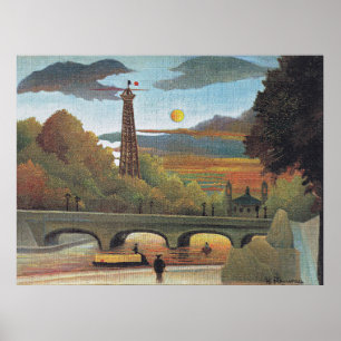 Henri Rousseau - Seine och Eiffeltornet, Poster