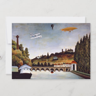 Henri Rousseau - Sevres bridge & backe i Clamart Inbjudningar
