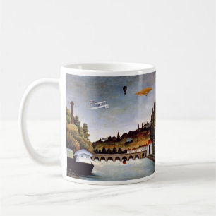 Henri Rousseau - Sevres bridge & backe i Clamart Kaffemugg