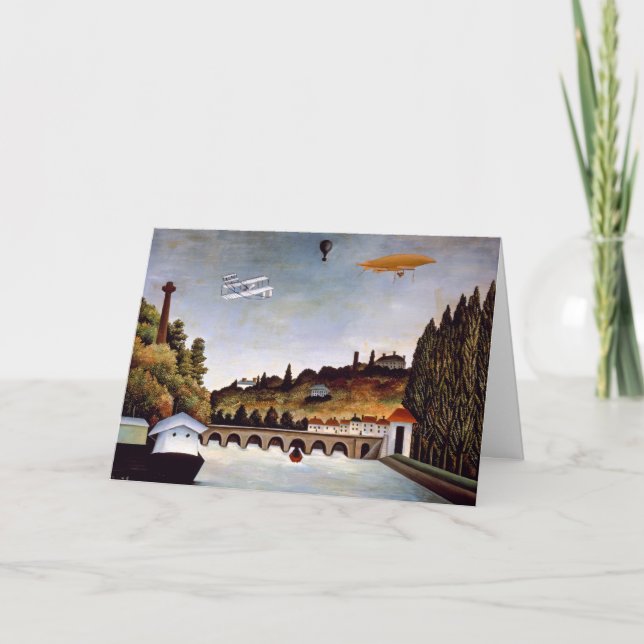 Henri Rousseau - Sevres bridge & backe i Clamart Kort (Framsida)