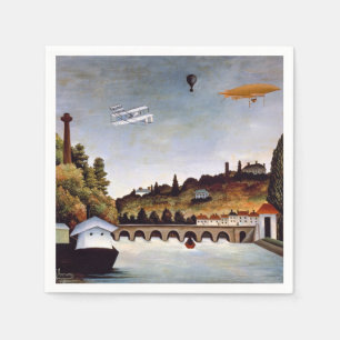 Henri Rousseau - Sevres bridge & backe i Clamart Pappersservett