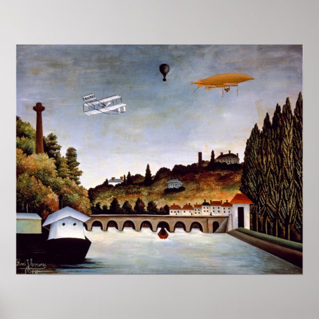 Henri Rousseau - Sevresbron & Clamartbackarna Poster (Framsidan)