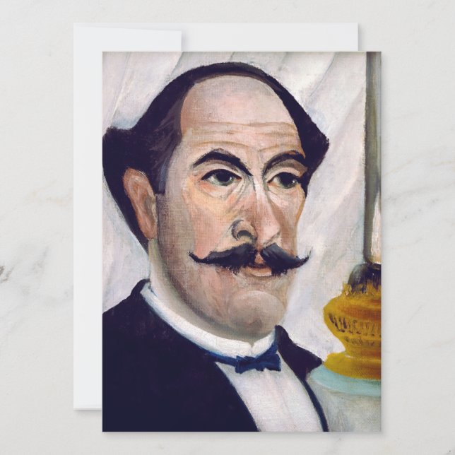 Henri Rousseau - Självporträtt Inbjudningar (Framsida)