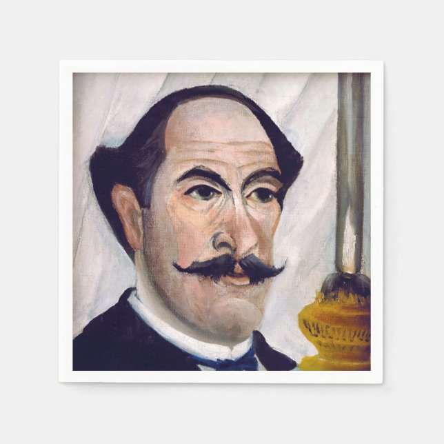 Henri Rousseau - Självporträtt Pappersservett (Framsidan)