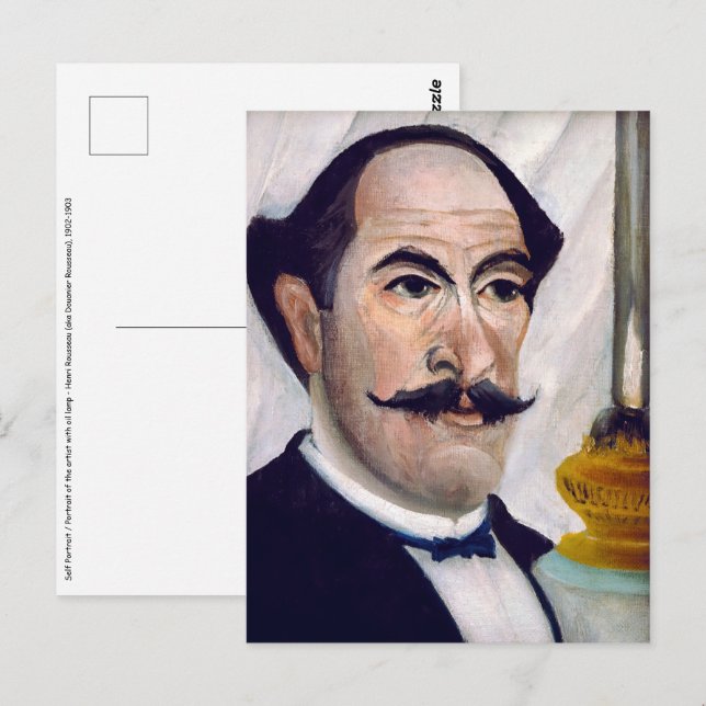 Henri Rousseau - Självporträtt Vykort (Fram/baksida)