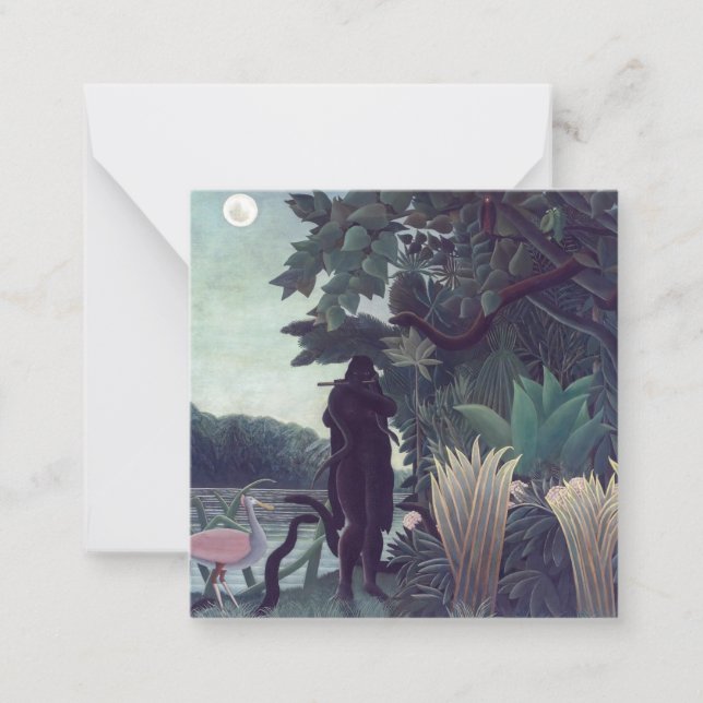 Henri Rousseau - Snake Charmer Anteckningskort (Framsida)