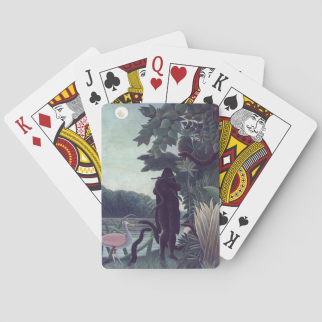 Henri Rousseau - Snake Charmer Casinokort (Baksidan)