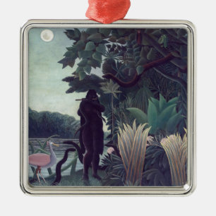 Henri Rousseau - Snake Charmer Julgransprydnad Metall