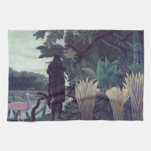 Henri Rousseau - Snake Charmer Kökshandduk