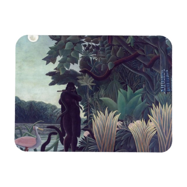 Henri Rousseau - Snake Charmer Magnet (Horisontell)
