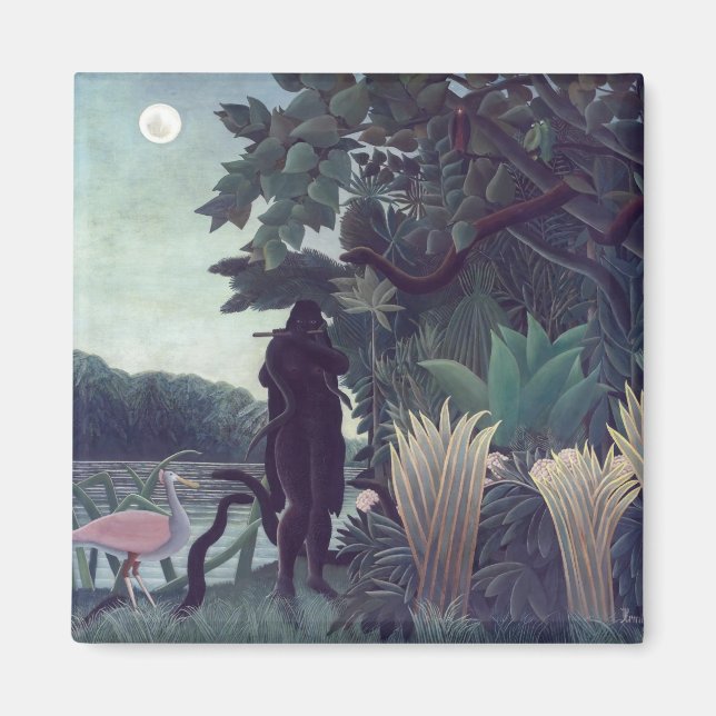 Henri Rousseau - Snake Charmer Magnet (Framsidan)