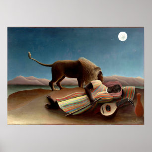 Henri Rousseau - Spipande zigenare Poster