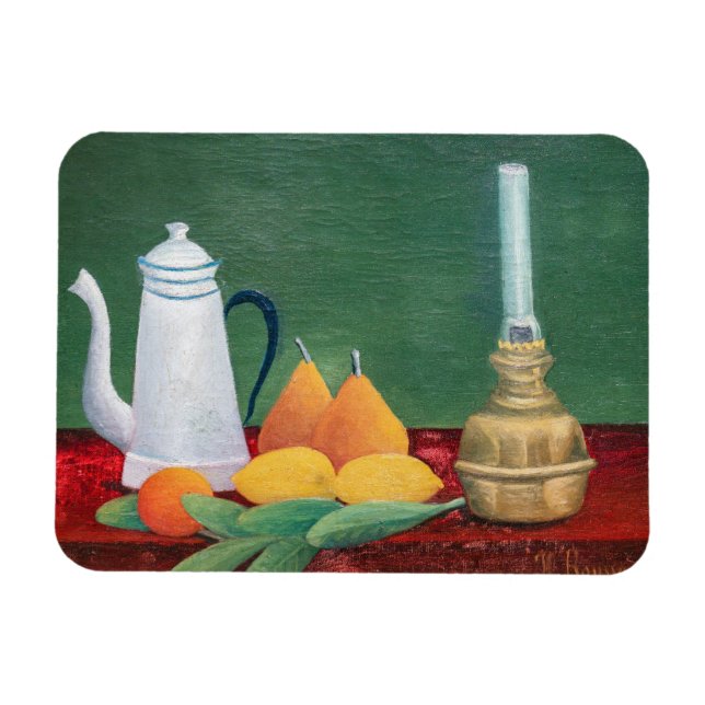 Henri Rousseau - Still Life with Coffee Pot Magnet (Horisontell)