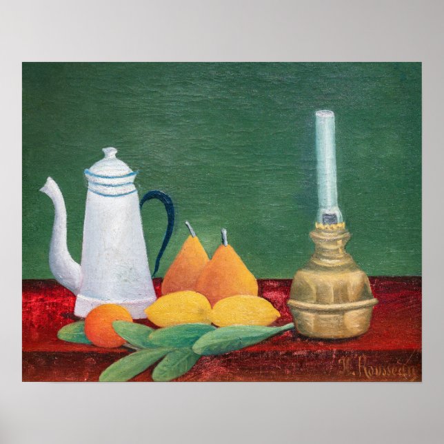 Henri Rousseau - Still Life with Coffee Pot Poster (Framsidan)