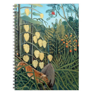 Henri Rousseau - Stridande tiger och buffel Anteckningsbok