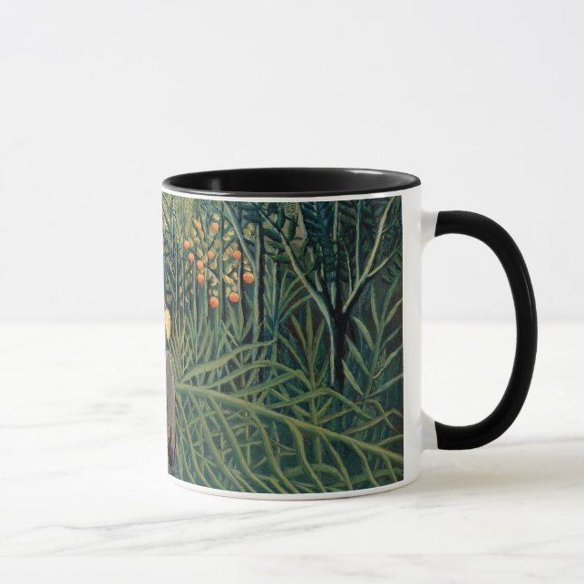 Henri Rousseau - Stridande tiger och buffel Mugg (Höger)