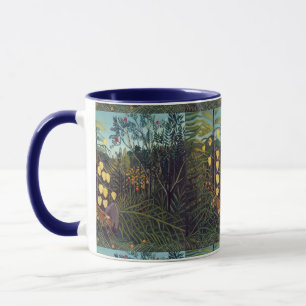 Henri Rousseau Striuggle mellan Tiger och Bull Mugg
