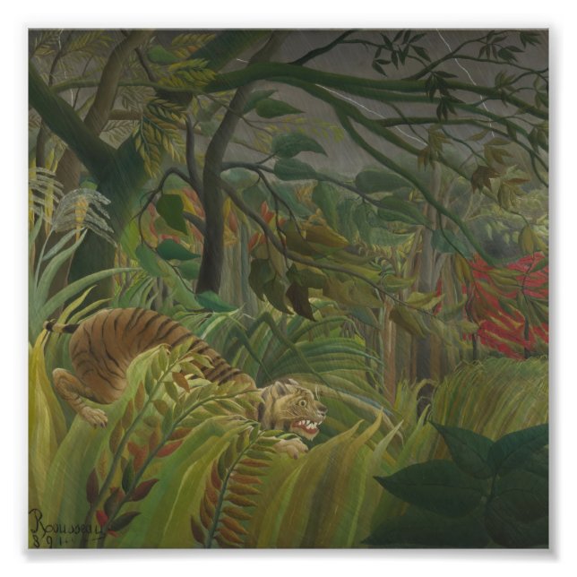 Henri Rousseau - Surprisad Fototryck (Framsidan)