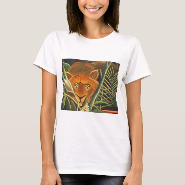 Henri Rousseau testar ut ur gräsen T Shirt (Framsida)