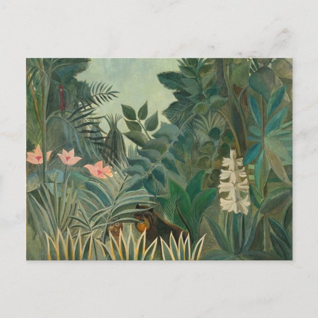 Henri Rousseau the Equatorial Jungle Vykort (Framsida)