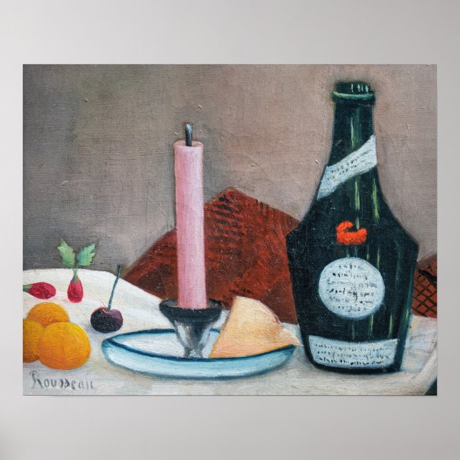 Henri Rousseau - The Pink Candle Poster (Framsidan)