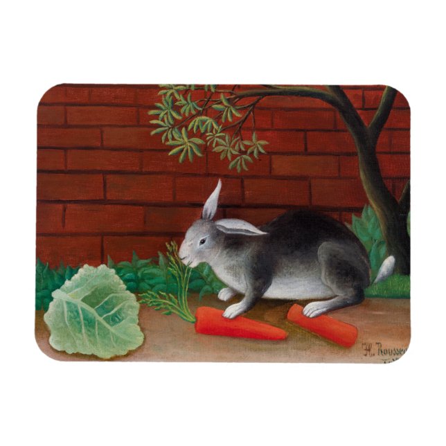 Henri Rousseau - The Rabbit's Meal Magnet (Horisontell)