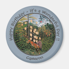 Henri Rousseau Tiger & Bull Party Items Collection Magnet