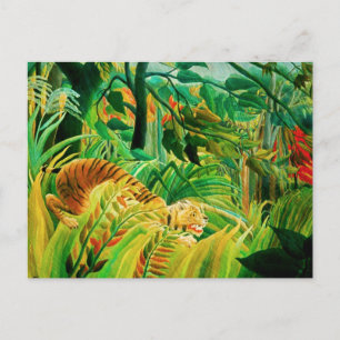 Henri Rousseau Tiger i ett Tropical Storm Postcard Vykort