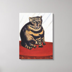 Henri Rousseau - Tigern kattrasen ( Le Chat Tigre Canvastryck