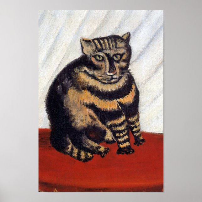 Henri Rousseau - Tigernkatten ( Le Chat Tigre ) Poster (Framsidan)