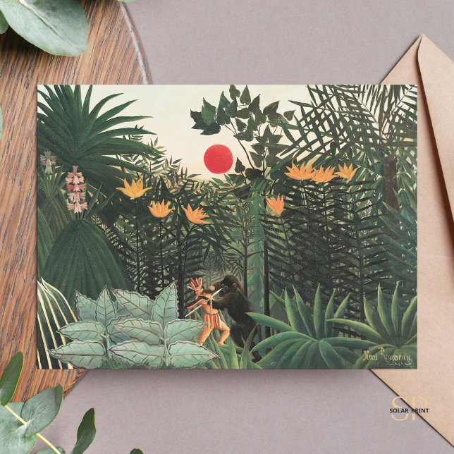 Henri Rousseau Tropical Ligcape Vykort (Skapare uppladdad)
