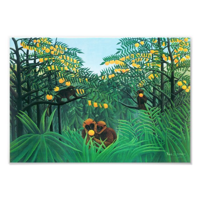 Henri Rousseau Tropikarna Skriv ut Fototryck (Framsidan)