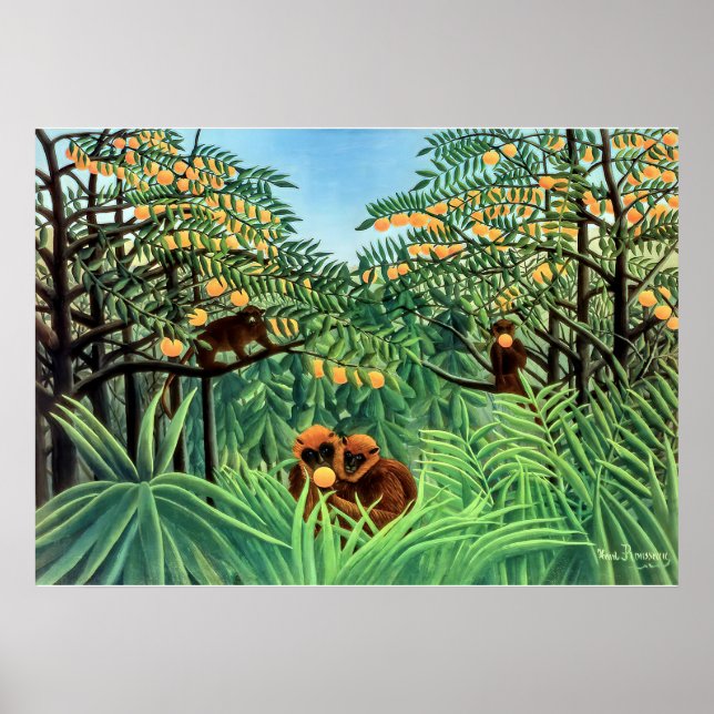 Henri Rousseau - Tropikernorna Poster (Framsidan)
