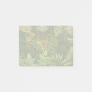 Henri Rousseau Tropisk Dschungel Lejon Vintage Try Post-it Block