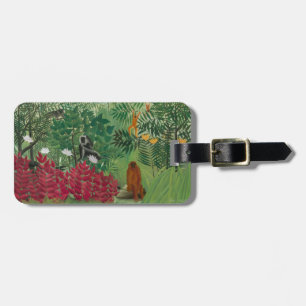 Henri Rousseau - Tropisk skog med apor Bagagebricka