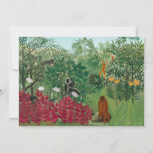 Henri Rousseau - Tropisk skog med apor Inbjudningar