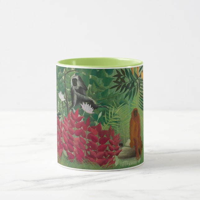 Henri Rousseau - Tropisk skog med apor Mugg (Center)