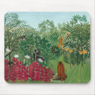 Henri Rousseau - Tropisk skog med apor Musmatta
