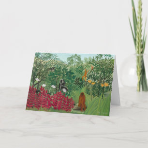 Henri Rousseau - Tropisk skog med apor Tack Kort
