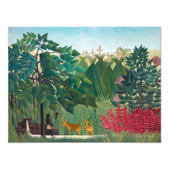 Henri Rousseau - vattenfallet Fototryck (Framsidan)