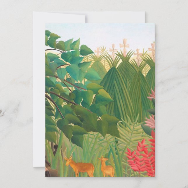 Henri Rousseau - vattenfallet Inbjudningar (Framsida)