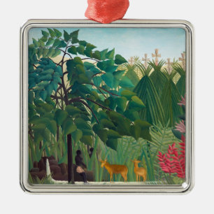 Henri Rousseau - vattenfallet Julgransprydnad Metall