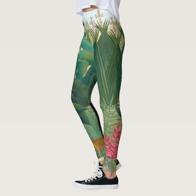 Henri Rousseau - vattenfallet Leggings (Vänster)