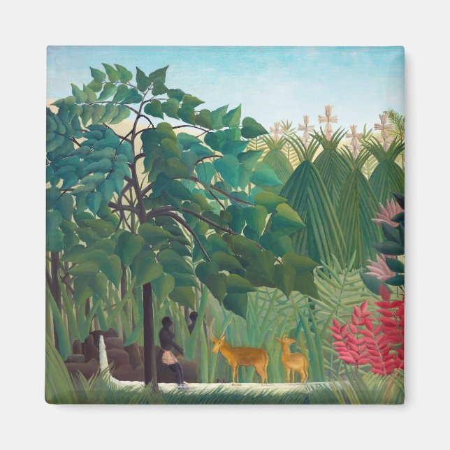 Henri Rousseau - vattenfallet Magnet (Framsidan)