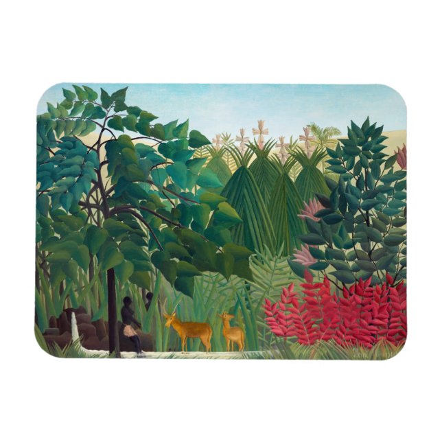 Henri Rousseau - vattenfallet Magnet (Horisontell)