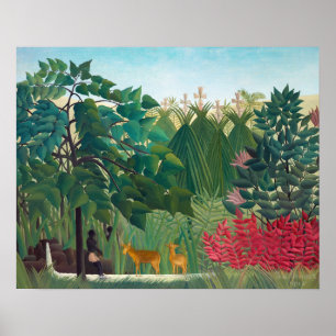 Henri Rousseau - vattenfallet Poster