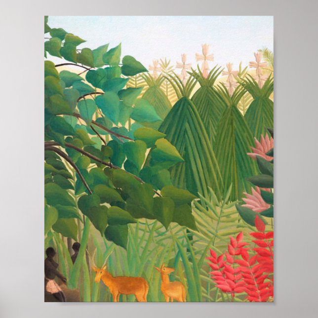 Henri Rousseau - vattenfallet Poster (Framsidan)