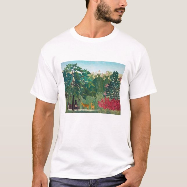 Henri Rousseau - vattenfallet T Shirt (Framsida)