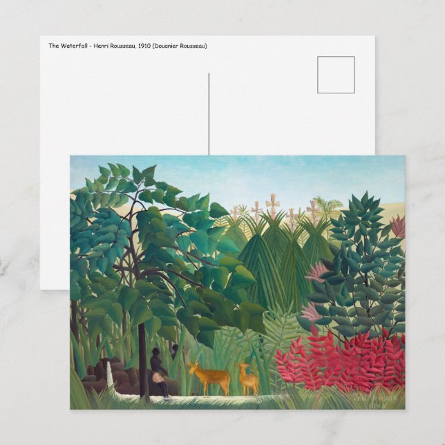 Henri Rousseau - Vattenfallet Vykort (Fram/baksida)